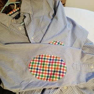 Long sleeve botton up shirt! With cool colors!